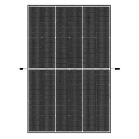 Trina Vertex S+ N-Type Dual Glass 455W - Triple-Cut 1500V (Cornice Nera)