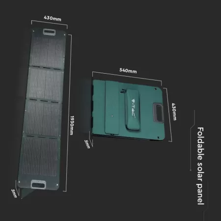 Pannello Solare Fotovoltaico Pieghevole V-Tac 120W | Solar Stock 2