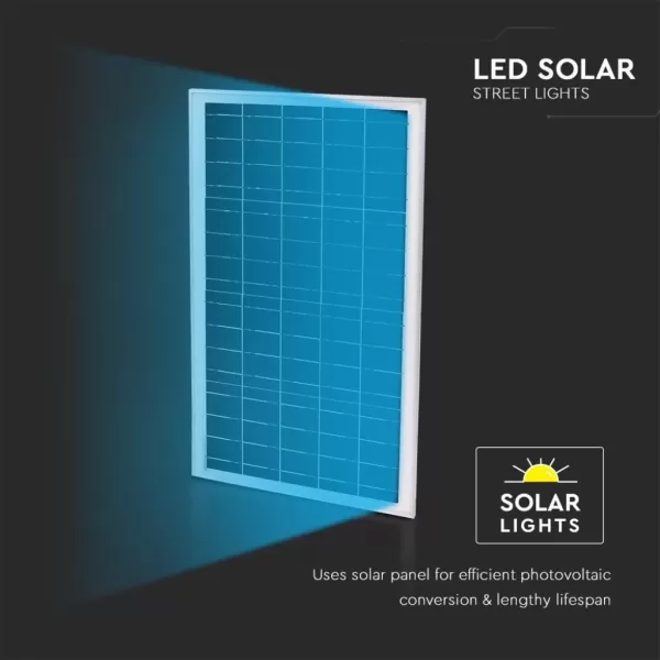 Lampione Solare Stradale V-Tac 70W con Pannello Fotovoltaico | Solar Stock